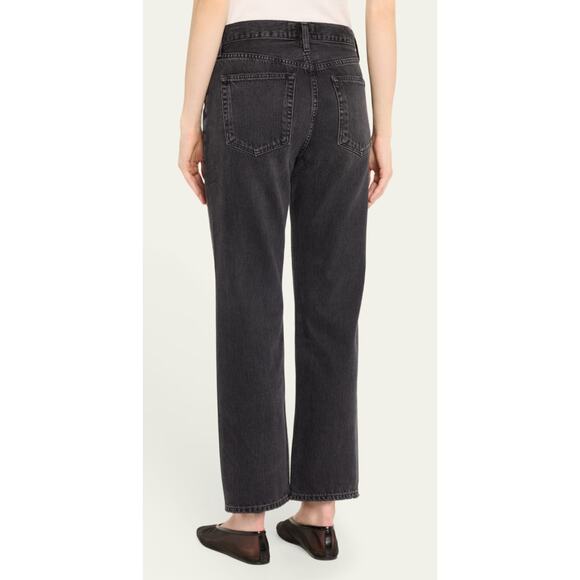 Agolde Black Straight Leg Ladies Demin Jeans Size 24 - Picture 2 of 9